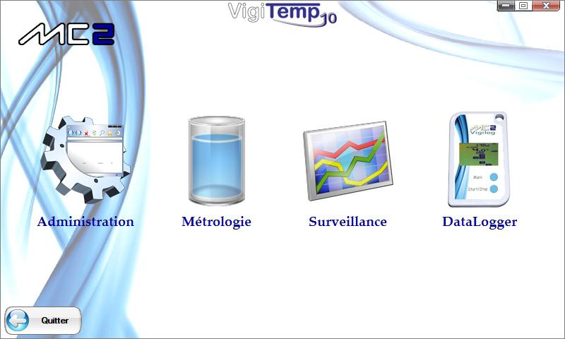 1-VigiTemp - Centrale de surveillance température - Menu